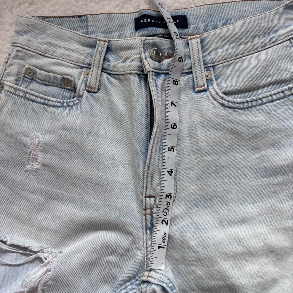 ⭐️⭐️⭐️Aeropostale Light Blue Mom Jeans - Picture 7 of 8
